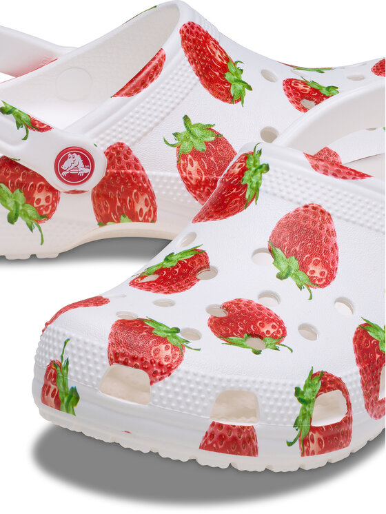 Crocs Crocs Klapki Classic Fresh Fruits Clog 211008 Biały