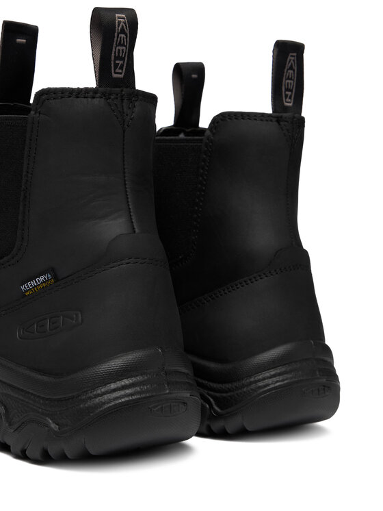 Keen Keen Kotníková obuv s elastickým prvkem Anchorage Boot IV Wp 1031165 Černá