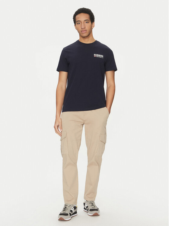 Napapijri Napapijri T-Shirt Kasba NP0A4HQQ Σκούρο μπλε Regular Fit