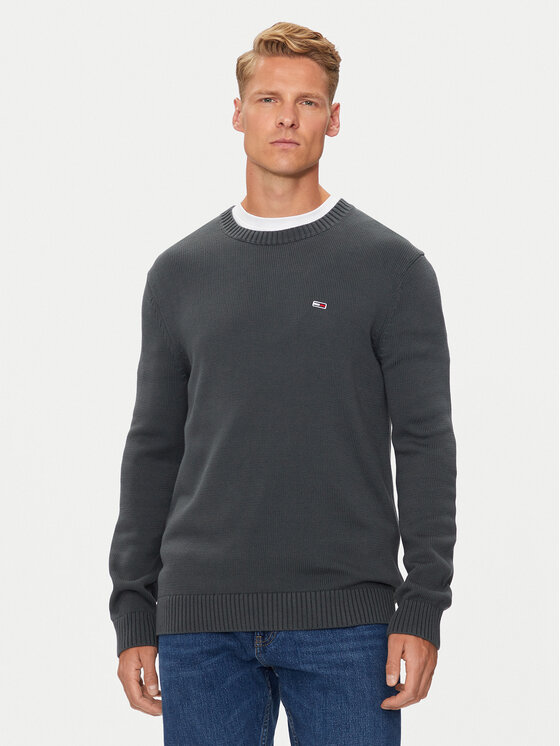 Tommy Jeans Tommy Jeans Светр Essential DM0DM18370 Сірий Slim Fit