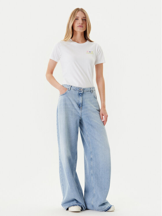 Converse Converse Тишърт Sea 10027759-A01 Бял Regular Fit