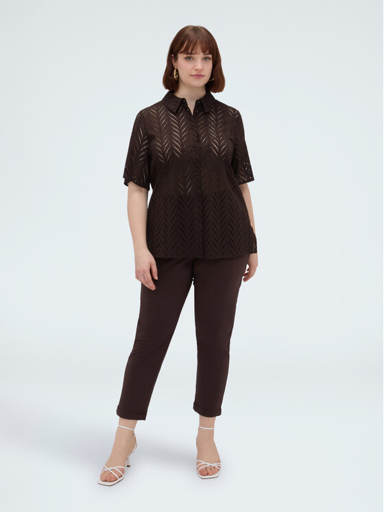 Fiorella Rubino Fiorella Rubino Koszula 5098T001512N0V2 Brązowy A-Line Fit