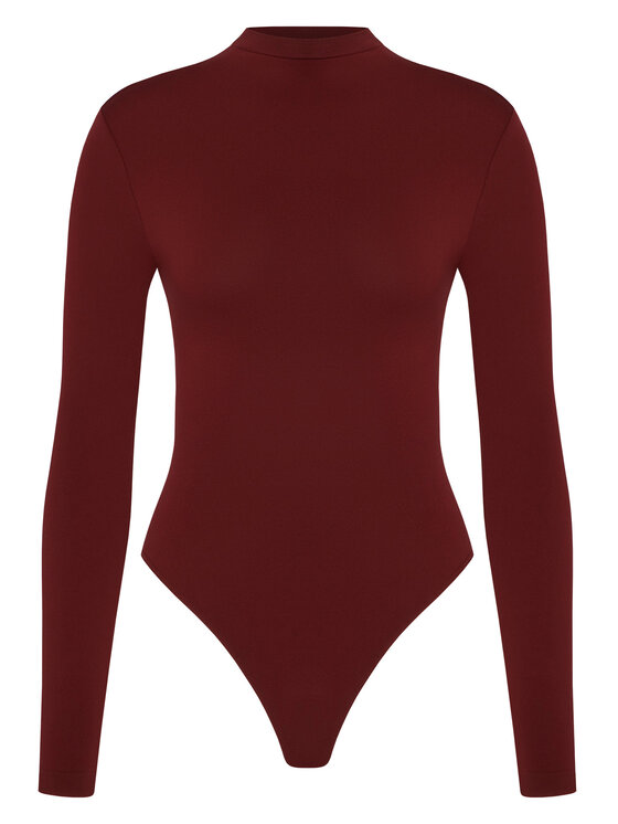Wolford Wolford Body Shaping 77122 Bordowy Slim Fit