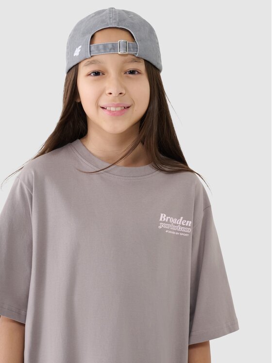 4F 4F T-Shirt 4FJRSS25TTSHF2586-83S Μαύρο Oversize
