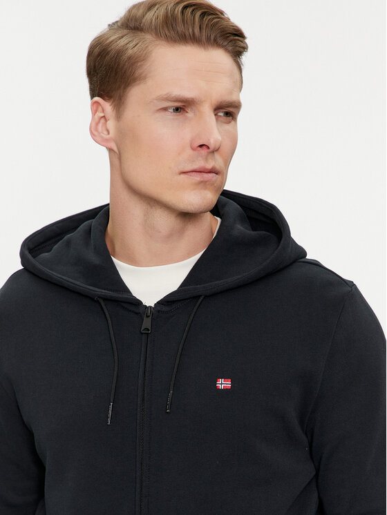 Napapijri Napapijri Μπλούζα Balis NP0A4HHV Μαύρο Regular Fit