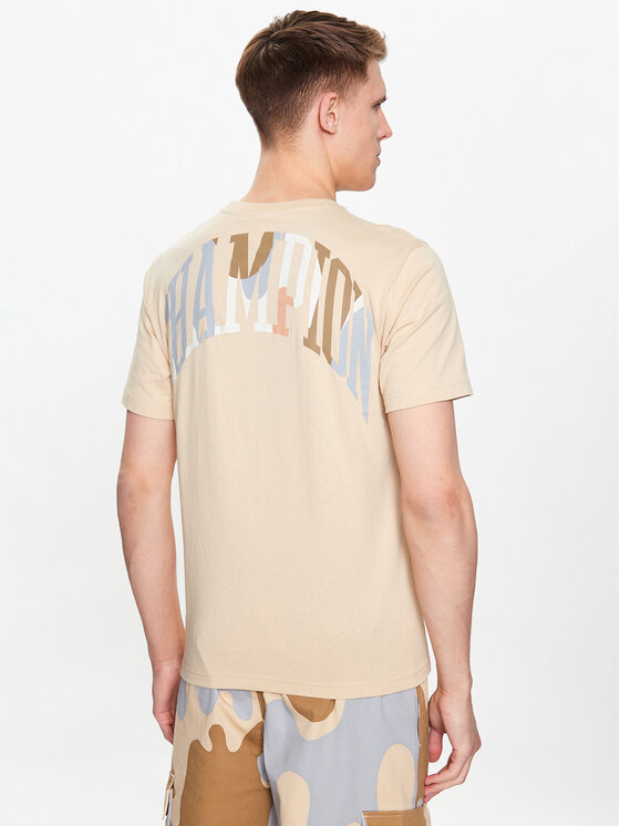 Champion Champion Marškinėliai 218521 Smėlio Regular Fit