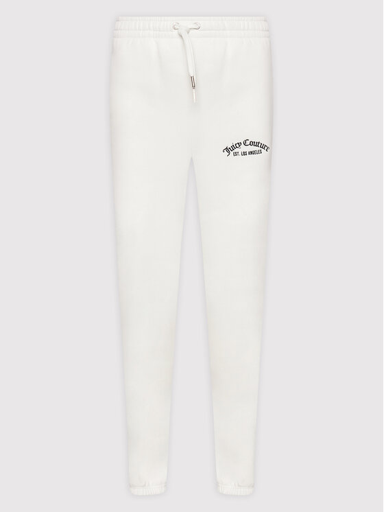 Juicy Couture Juicy Couture Долнище анцуг Wendy JCRB122004 Бял Regular Fit