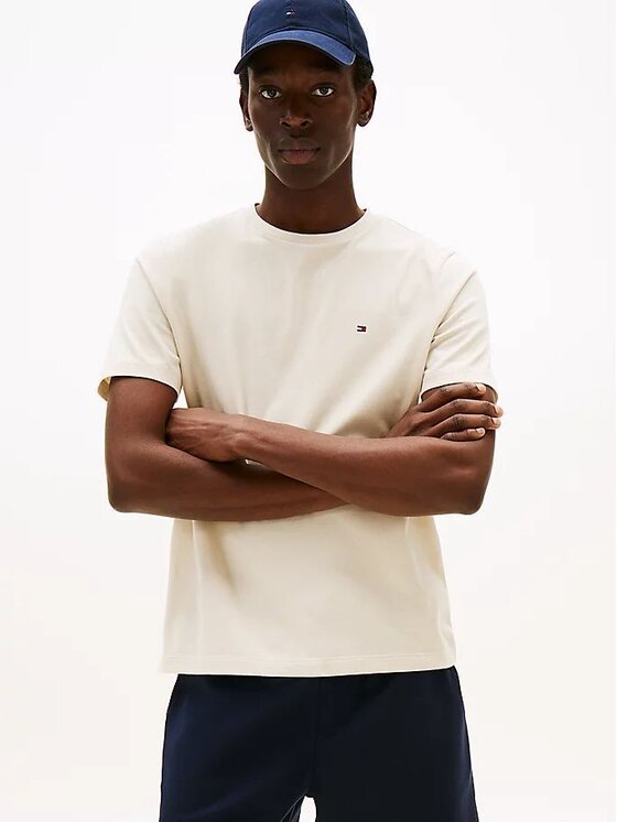 Tommy Hilfiger Tommy Hilfiger T-krekls Ess Seasonal MW0MW39995 Bēšs Regular Fit