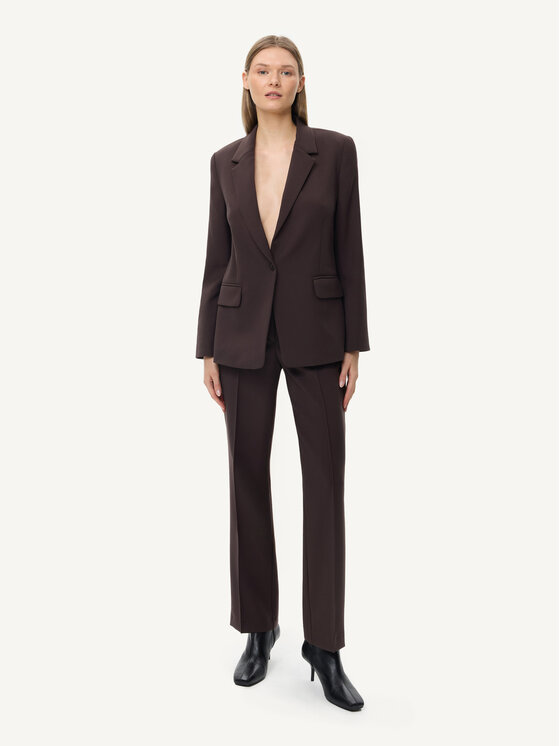 KMX KMX Marynarka 108550005 Brązowy Fitted Fit
