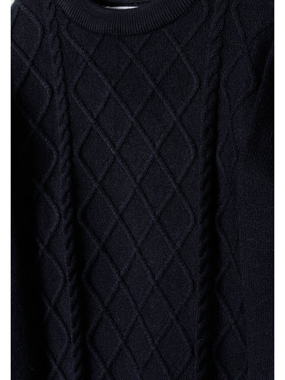 minoti minoti Sweter 27KNIT51 Granatowy Regular Fit
