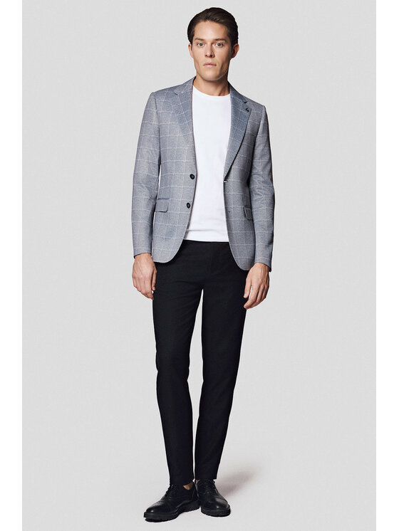 Lancerto Lancerto Marynarka Arborea MA131125000008 Szary Slim Fit