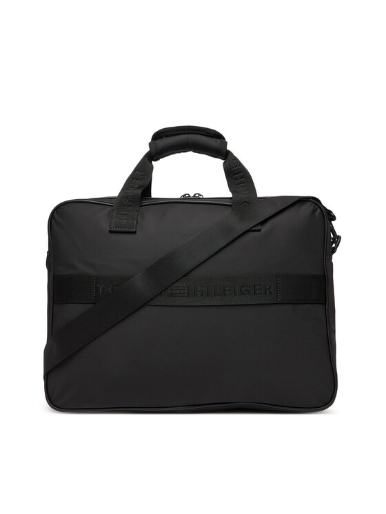 Tommy Hilfiger Tommy Hilfiger Torba na laptopa Th Repreve Computer Bag AM0AM13466 Czarny