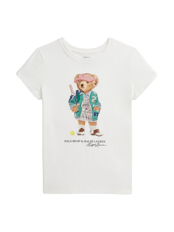 Dziewczęcy T-Shirt Polo Ralph Lauren, Rozmiar XL, Biały, 313971122002