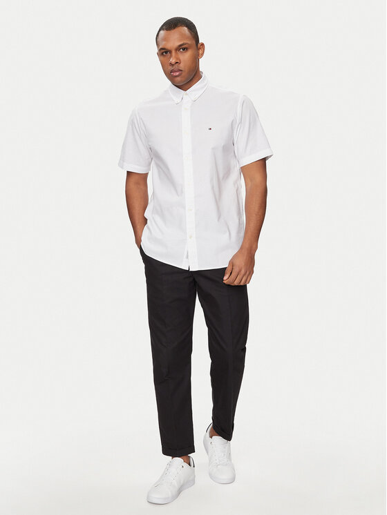 Tommy Hilfiger Tommy Hilfiger Koszula 1985 MW0MW33810 Biały Slim Fit