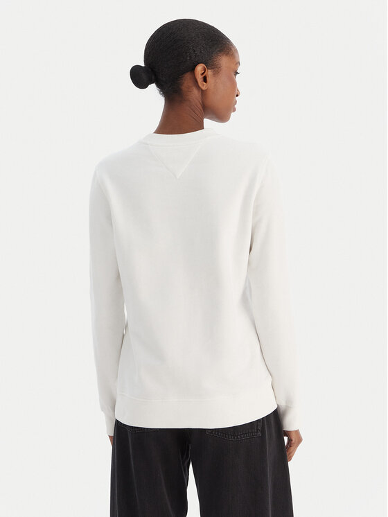 Tommy Jeans Tommy Jeans Felpa Essential DW0DW21922 Écru Regular Fit