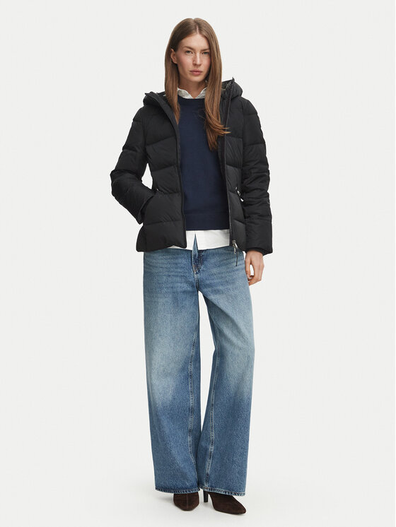 Tommy Hilfiger Tommy Hilfiger Dūnu jaka WW0WW51521 Melns Slim Fit