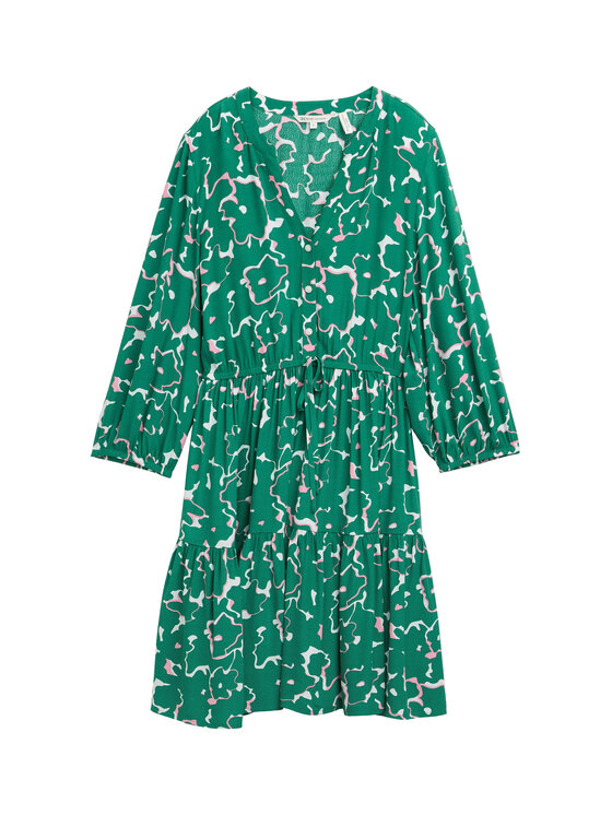 Tom Tailor Denim Tom Tailor Denim Rochie de zi 1045462 Verde Regular Fit
