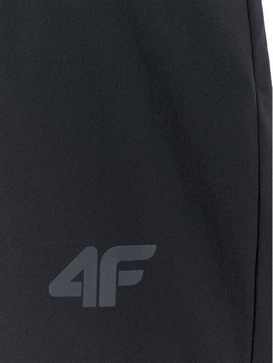 4F 4F Szorty sportowe TREKKING Czarny Regular Fit