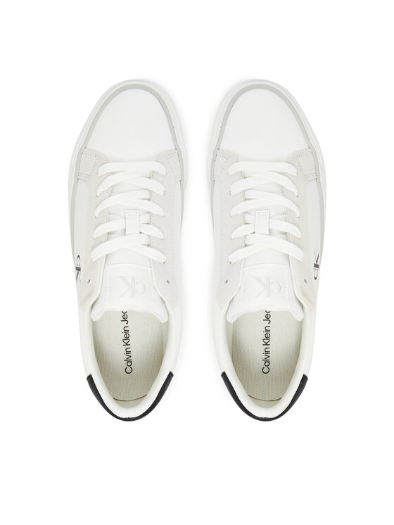 Calvin Klein Jeans Calvin Klein Jeans Tenisówki Vulc Flatform Mg Nylon Mix YW0YW01896 Biały