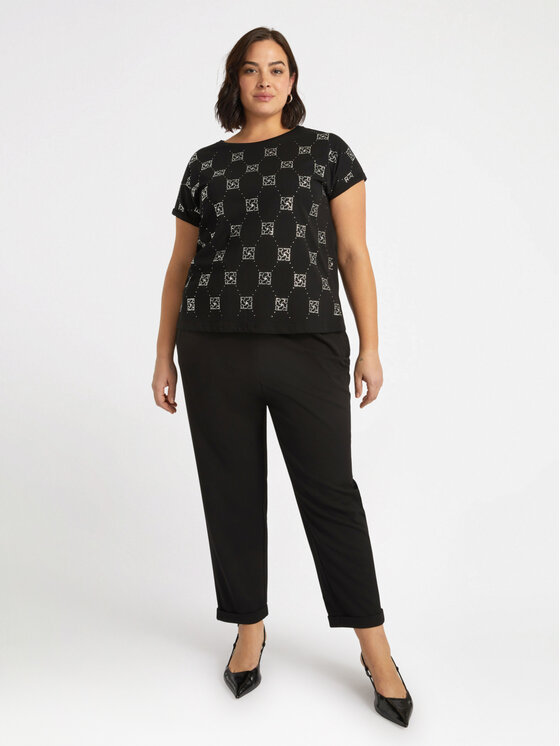 Fiorella Rubino Fiorella Rubino T-shirt G291L008104N0Z3 Nero Regular Fit