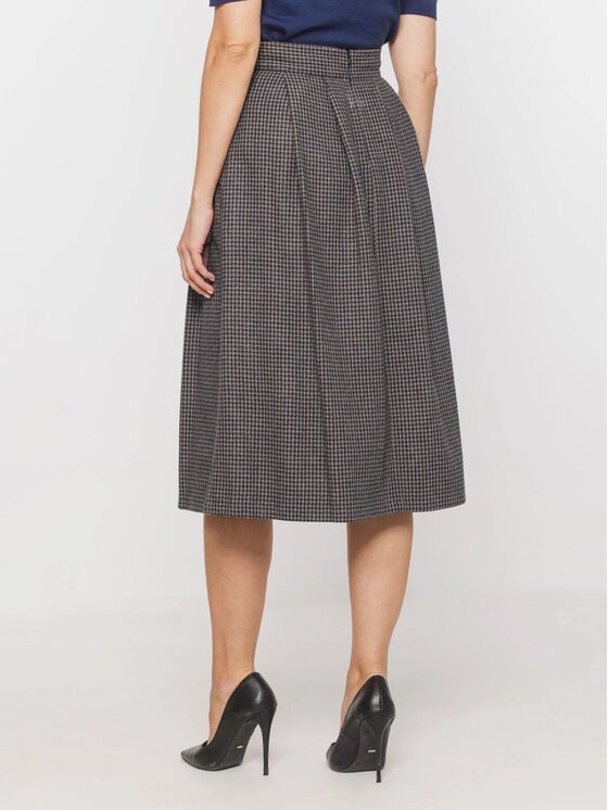 Willsoor Willsoor Spódnica midi 68192 Beżowy A-Line Fit