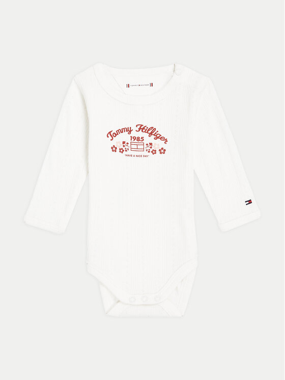 Tommy Hilfiger Tommy Hilfiger Laste bodi KN0KN01896 Valge