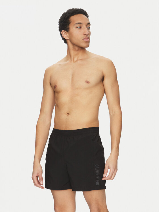 Calvin Klein Swimwear Calvin Klein Swimwear Ujumisšortsid KM0KM01096 Must Regular Fit