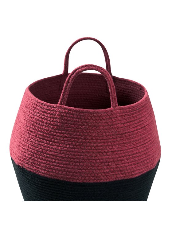 Lorena Canals Lorena Canals Przechowywanie Kosz dekoracyjny Zoco Black/Aubergine Czarny