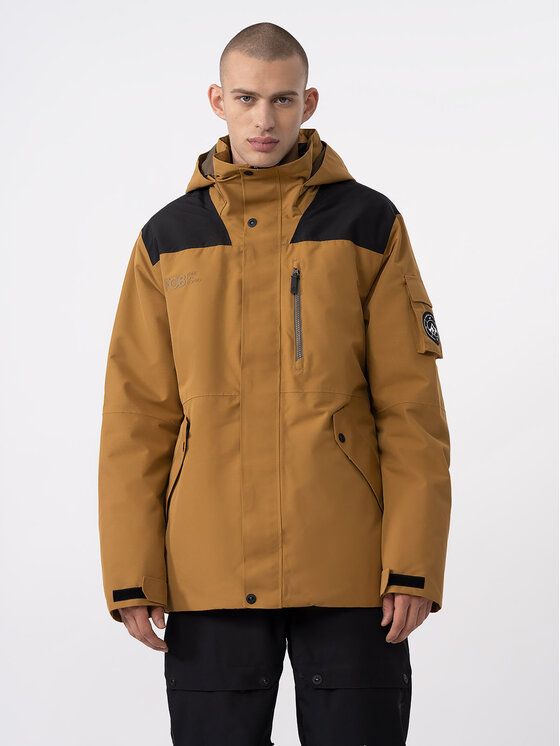 4F 4F Μπουφάν για snowboard 4FAW23TTJAM288 Μπεζ Regular Fit