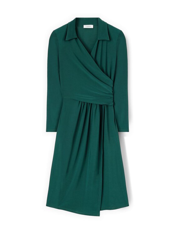 Motivi Motivi Vestito 7005W001534N025 Verde Flare Fit