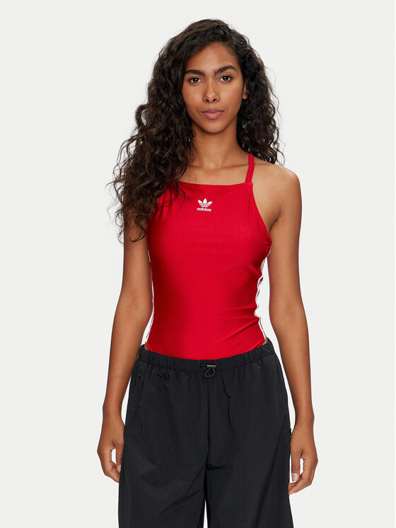 adidas Body 3-Stripes IY7295 Červená Slim Fit
