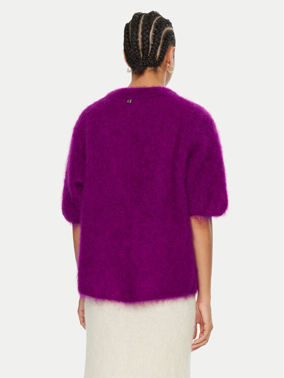 Dixie Dixie Sweter M277K008A Fioletowy Relaxed Fit