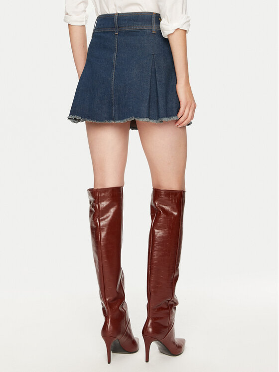 Guess Guess Farmer szoknya W4PD1B D5JV1 Sötétkék Regular Fit