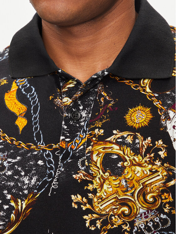 Just Cavalli Just Cavalli Polo 75OAG6R0 Crna Regular Fit