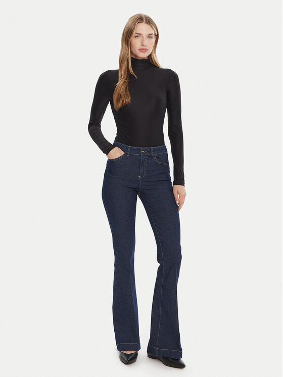 Rinascimento Rinascimento Traperice CFC0125300003 Tamnoplava Flare Fit