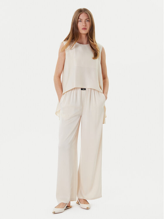 Eleh Eleh Bluse ESS250048 Écru Regular Fit