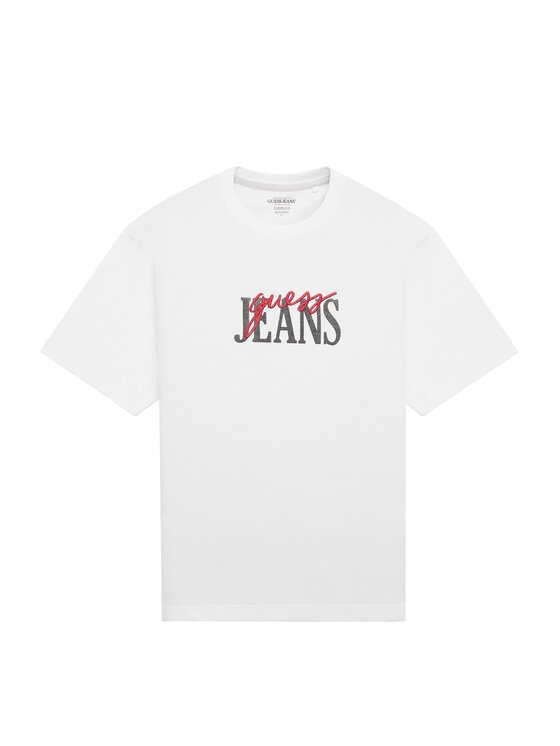 Guess Jeans Guess Jeans T-Shirt 165539 Biały Classic Fit