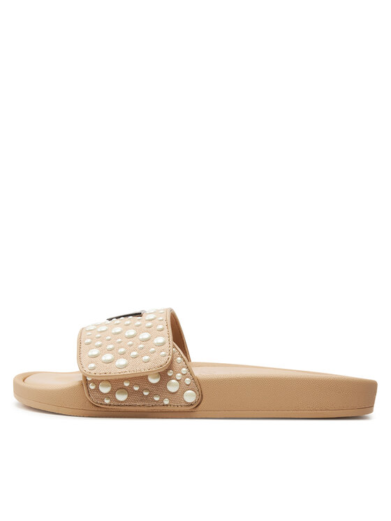 Guess Guess Šlepetės FLGCAN FAB19 Smėlio