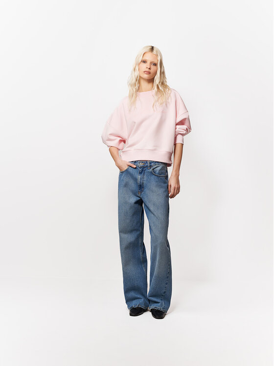 La Mania La Mania Felpa NUVOLA Rosa Basic Fit