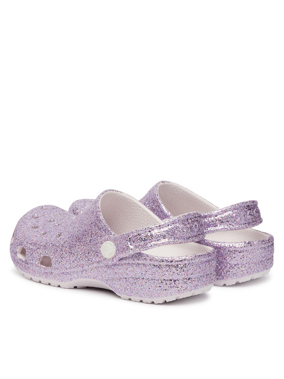 Crocs Crocs Šľapky Classic Chunky Glitter Clog K 211939 Fialová