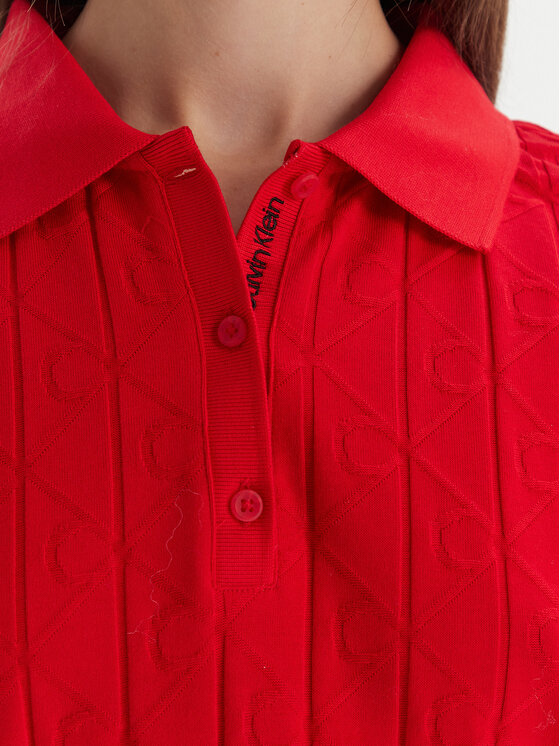 Calvin Klein Jeans Calvin Klein Jeans Vestito da giorno LV047D228G Rosso Slim Fit
