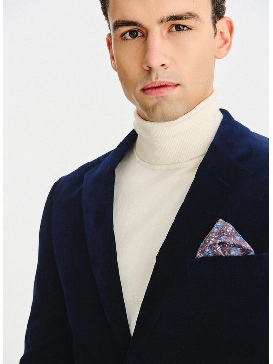 Pako Lorente Pako Lorente Marynarka P25WF-3X-022 Granatowy Slim Fit