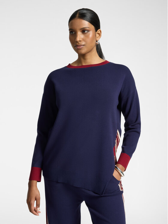 Elena Mirò Elena Mirò Maglione M064Z000827N0B1 Blu Boxy Fit