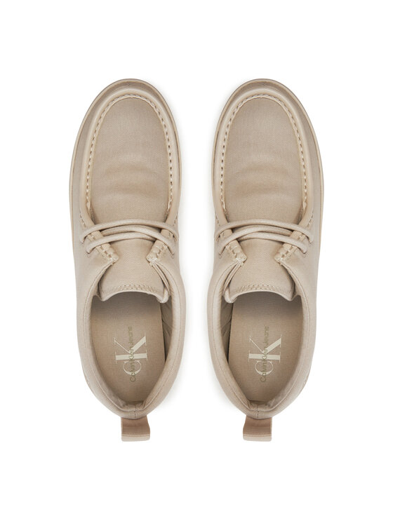 Calvin Klein Jeans Calvin Klein Jeans Mocasini Lugged Hybrid Apron Laceup C In YM0YM01140 Écru