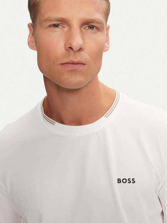BOSS Boss Tricou Taul 50521245 Écru Regular Fit
