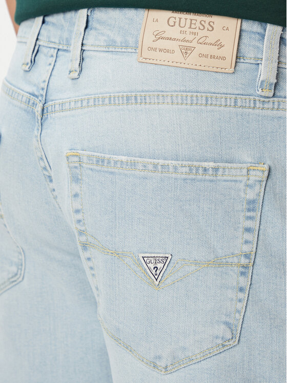 Guess Guess Jeans Angels M6YAN2 D1484 Hellblau Slim Fit