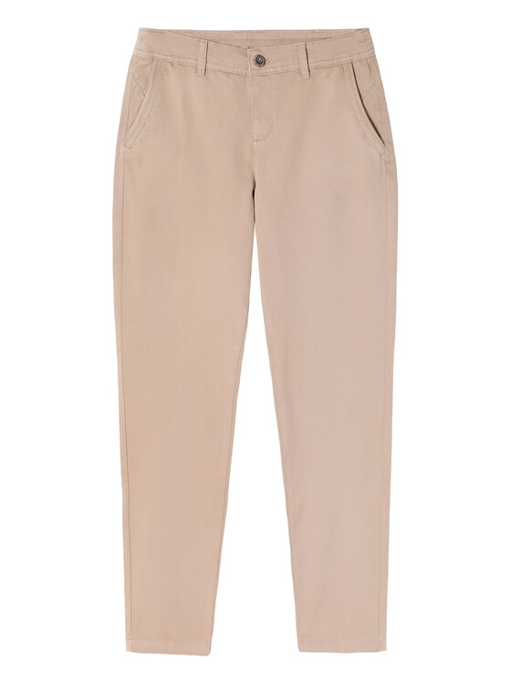 TATUUM TATUUM Kalhoty z materiálu HINO Khaki Skinny Fit