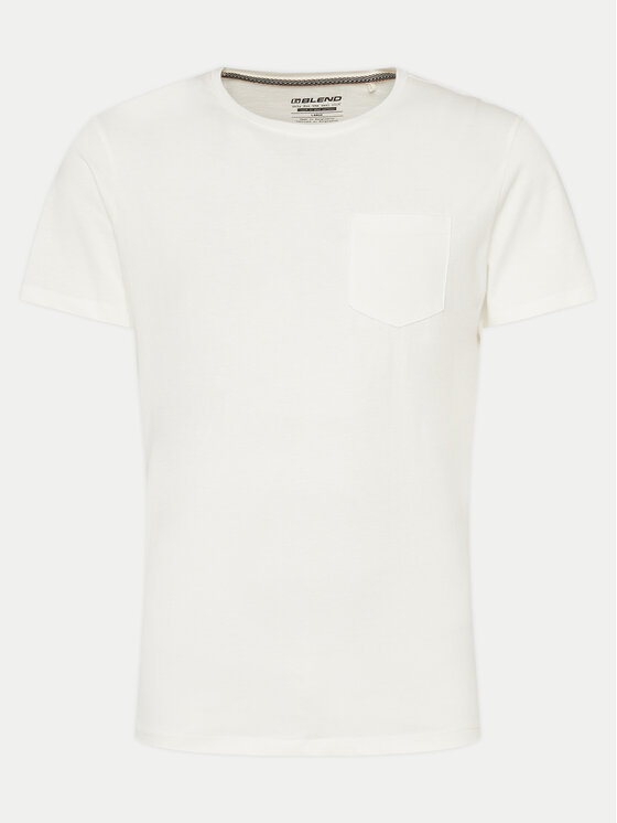Blend Tricou 20716515 Alb Regular Fit