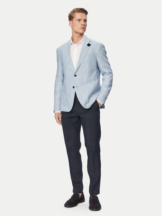 JOOP! JOOP! Spodnie garniturowe Hank 30102982 Granatowy Slim Fit