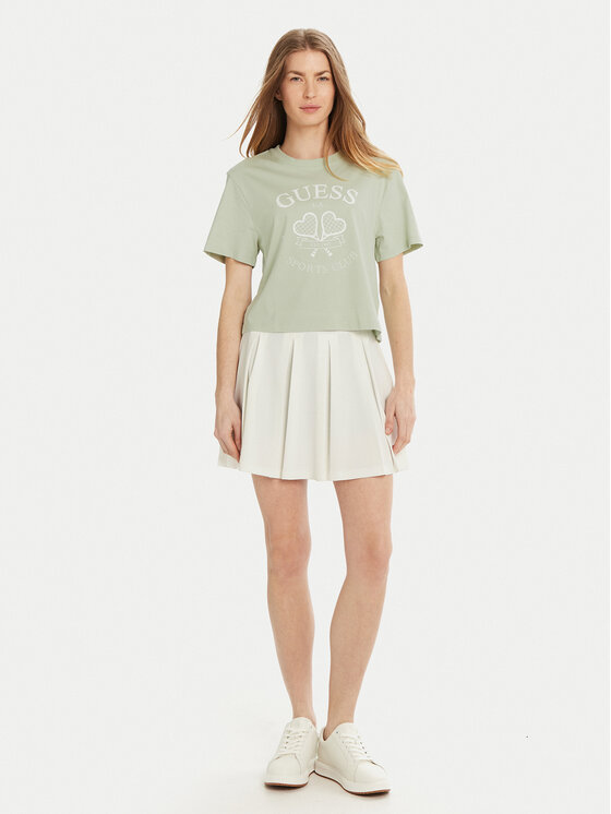 Guess Guess Majica V5GI04 I3Z14 Zelena Regular Fit